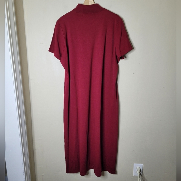 NWT Nina Leonard 1X Jacket Dress Set Maroon 2-Piece QVC A18032 Soutache - Picture 5 of 13